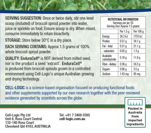 EnduraCell® 80g Broccoli Sprout Powder - Image 4